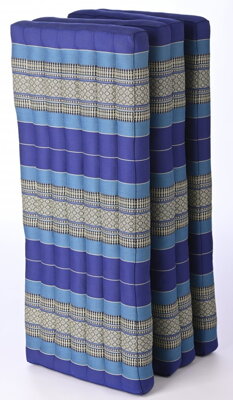 Futon skládací Comfort kapok 160x200cm modrý