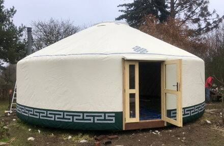 jurta na celoroční bydlení průměr 8m - 50m2