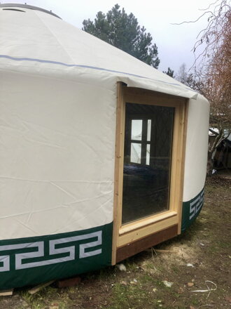 jurta na celoroční bydlení průměr 8m - 50m2