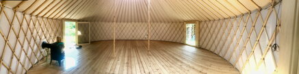 jurta na celoroční bydlení průměr 8m - 50m2