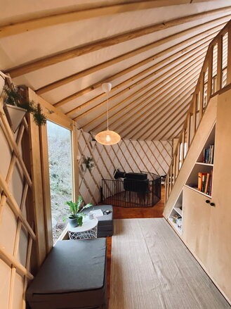 jurta na celoroční bydlení průměr 8m - 50m2